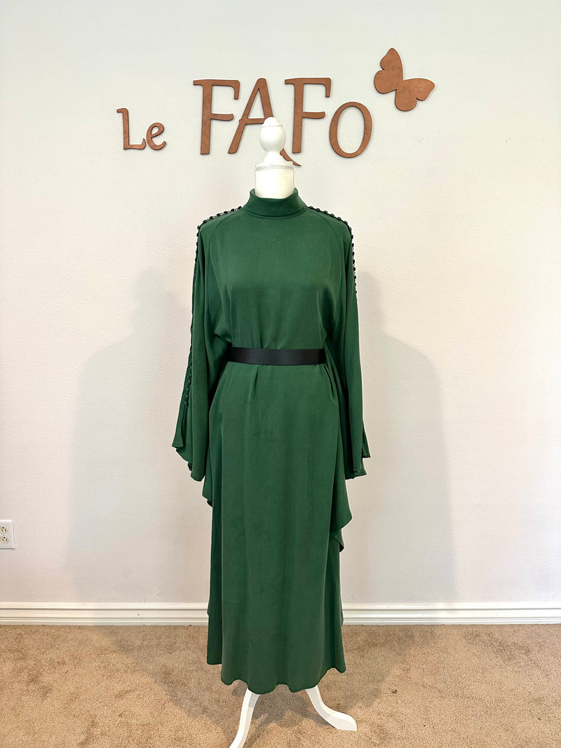 Asia kaftan Dress " Green "