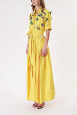 Bella Butterflies Dress " Yellow  "