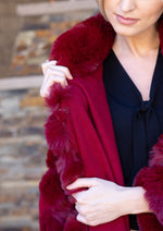 Julia Poncho Cape " Ruby "
