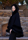 Jolie Cape Poncho " Black "