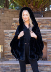 Jolie Cape Poncho " Black "